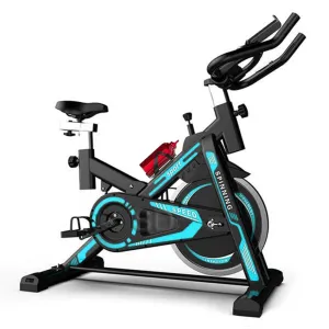 Exercise Spin Bike Home Gym Workout Equipment Cycling Fitness Bicycle Flywheel - blue