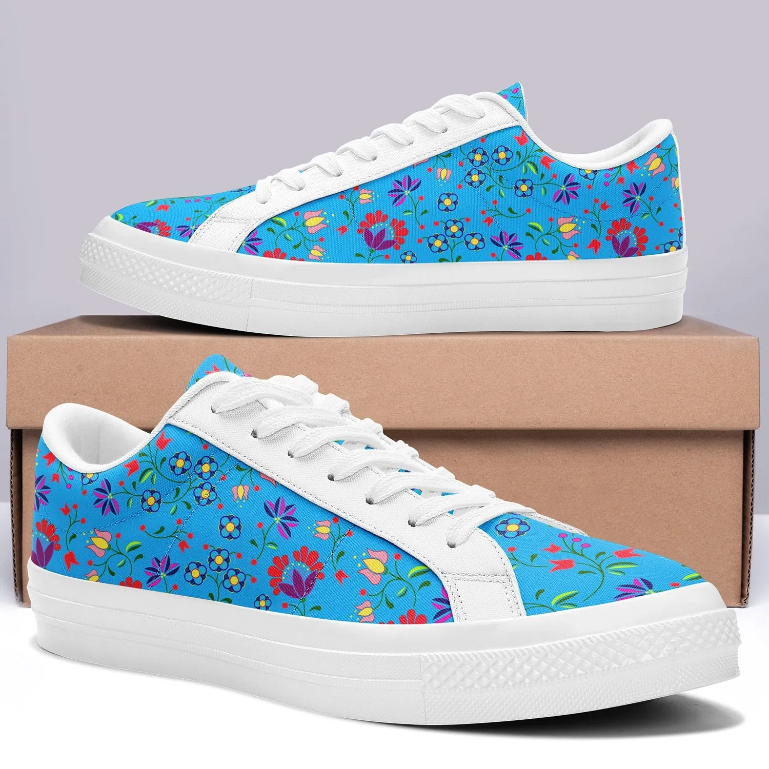 Fleur Indigine Ciel Aapisi Low Top Canvas Shoes White Sole