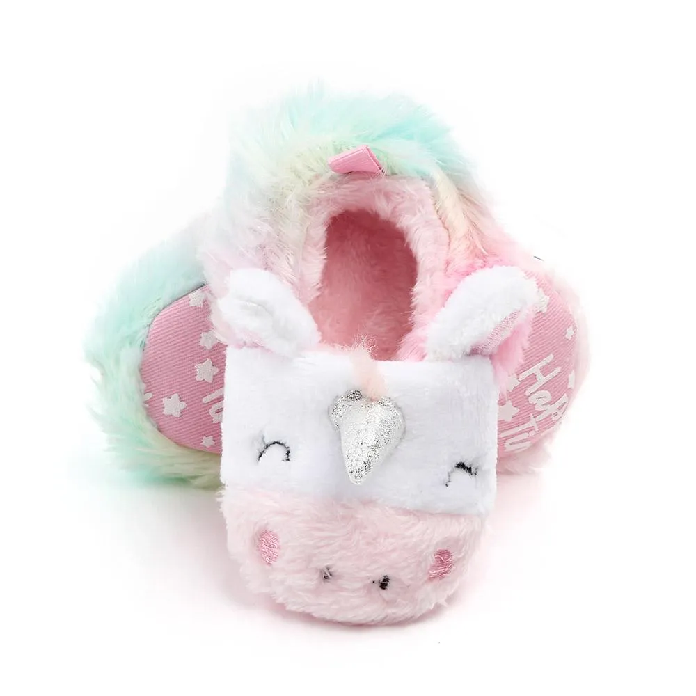 Fluffy Unicorn Baby Shoes