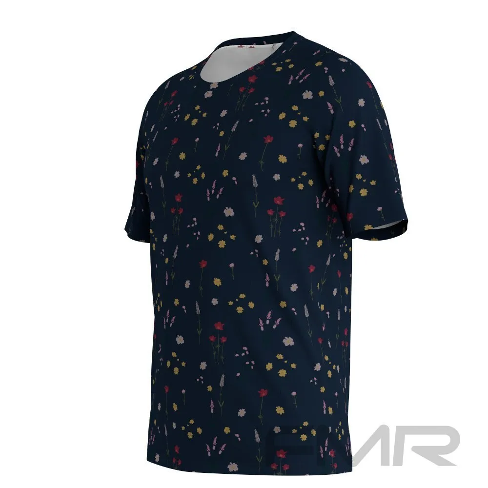 FMR Men's Floral Print Short Sleeve Shirt