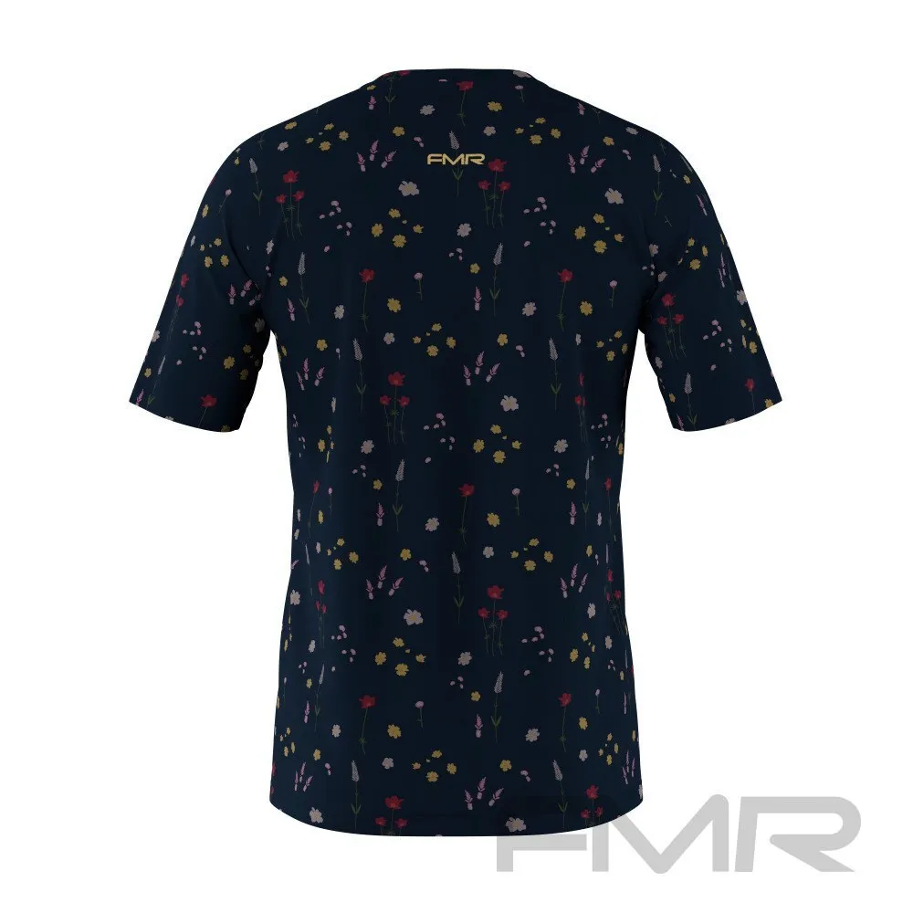 FMR Men's Floral Print Short Sleeve Shirt