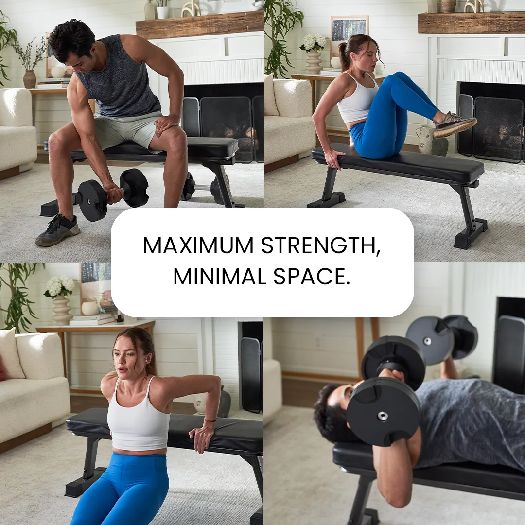 Foldable Flat Workout Bench