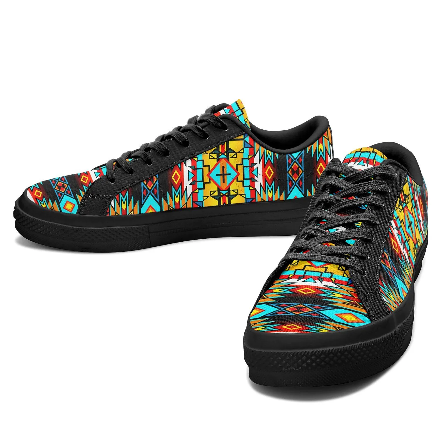 Force of Nature Twister Aapisi Low Top Canvas Shoes Black Sole