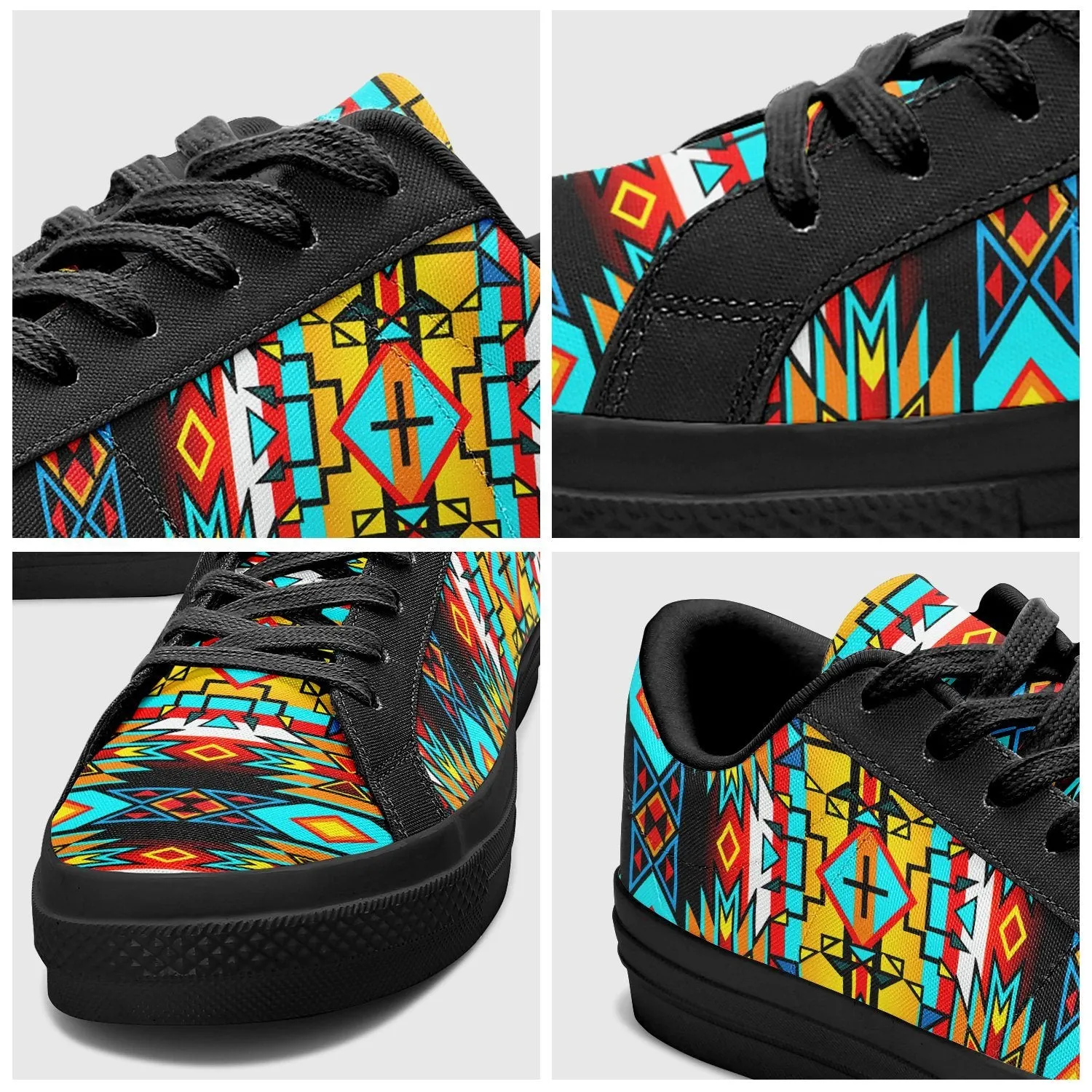 Force of Nature Twister Aapisi Low Top Canvas Shoes Black Sole