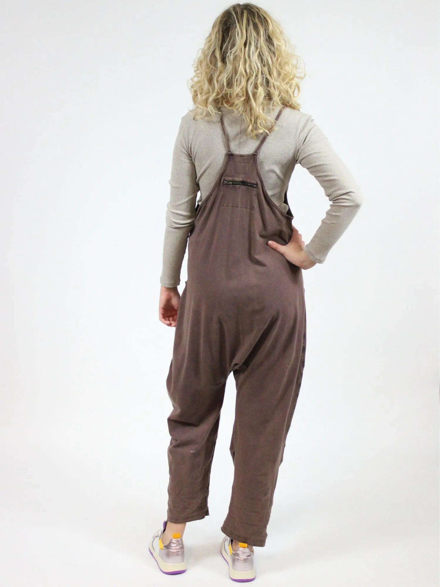 Free People Hot Shot Onesie: Dark Espresso