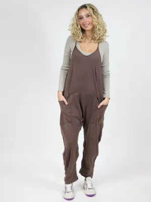 Free People Hot Shot Onesie: Dark Espresso