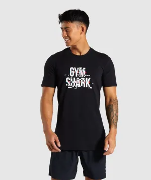 Gymshark Glitch T-Shirt - Black