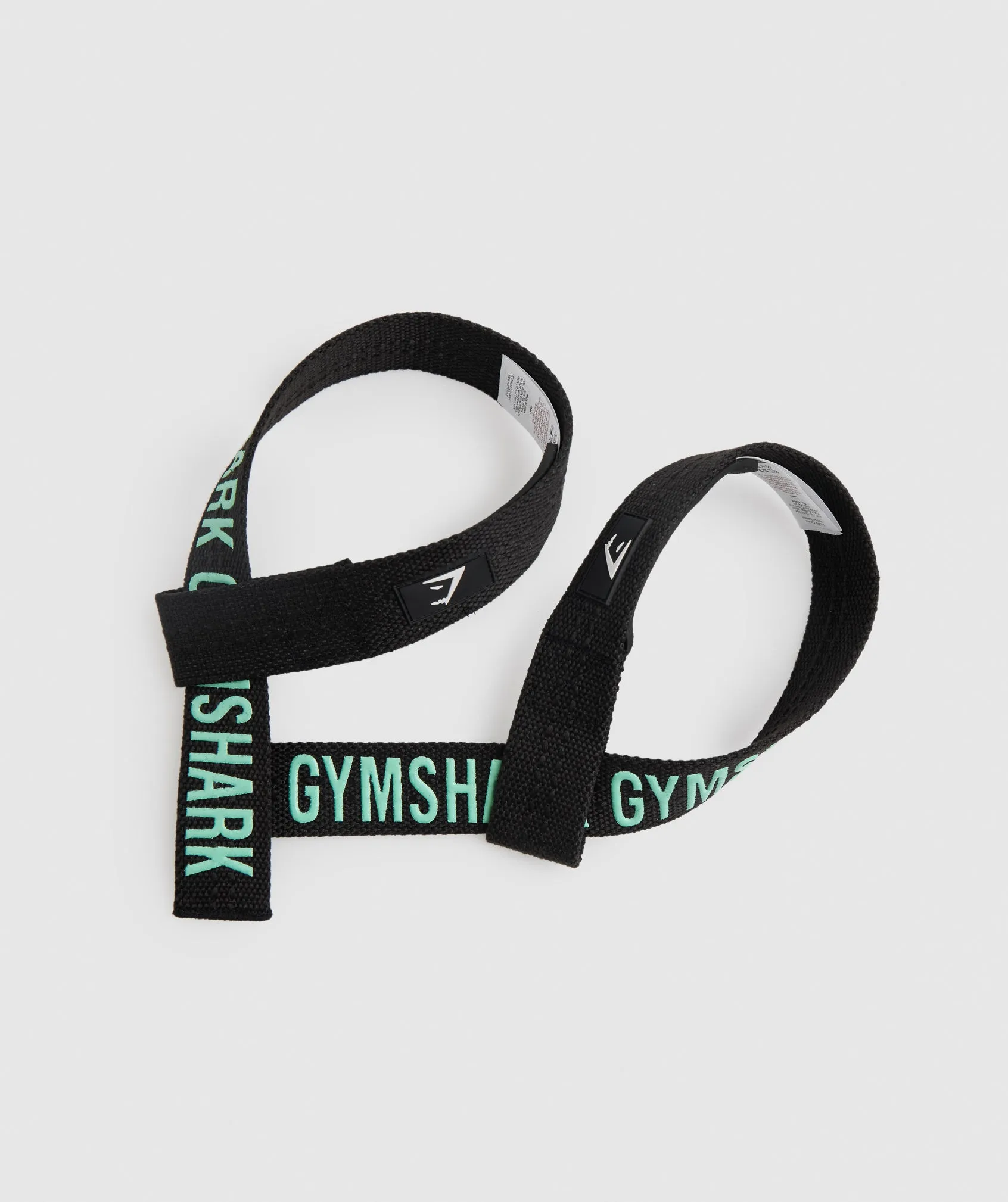 Gymshark Silicone Lifting Straps - Black/Blue