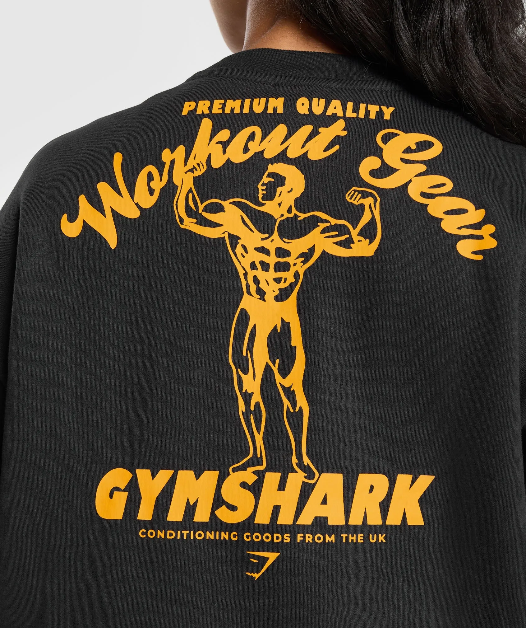 Gymshark Workout Gear Oversized Sweatshirt - Black