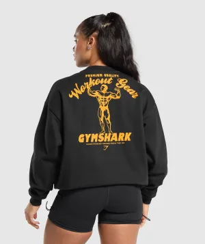 Gymshark Workout Gear Oversized Sweatshirt - Black