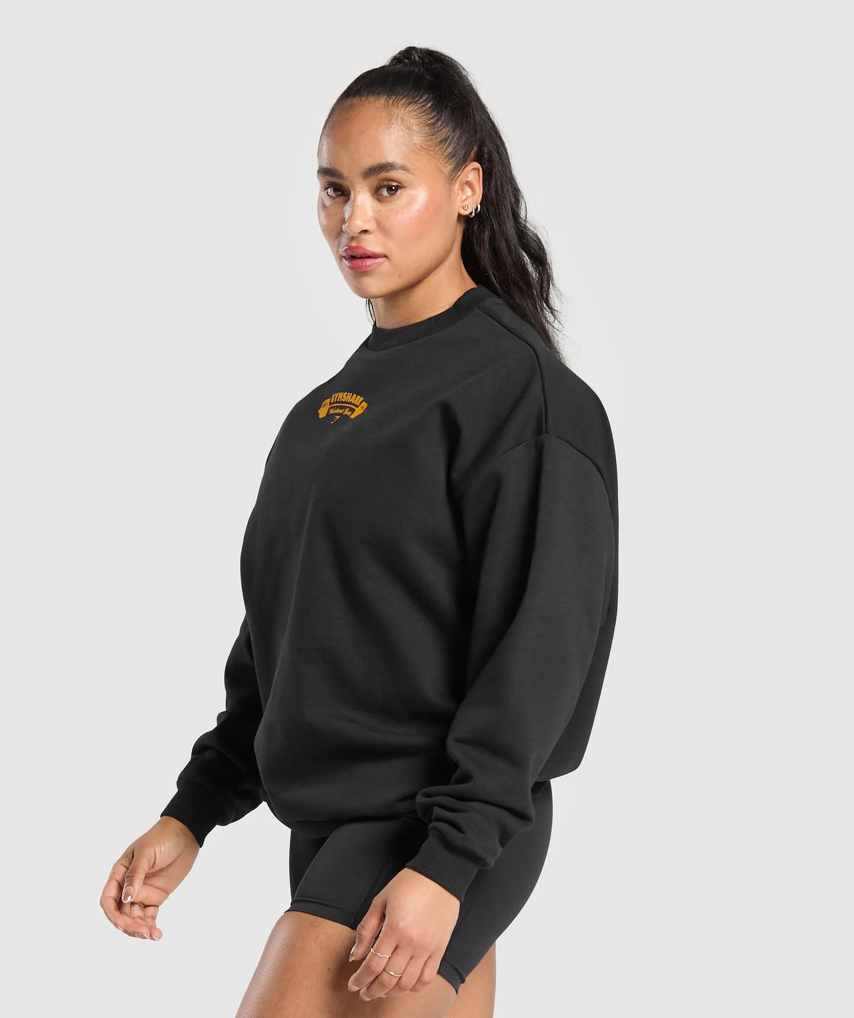 Gymshark Workout Gear Oversized Sweatshirt - Black