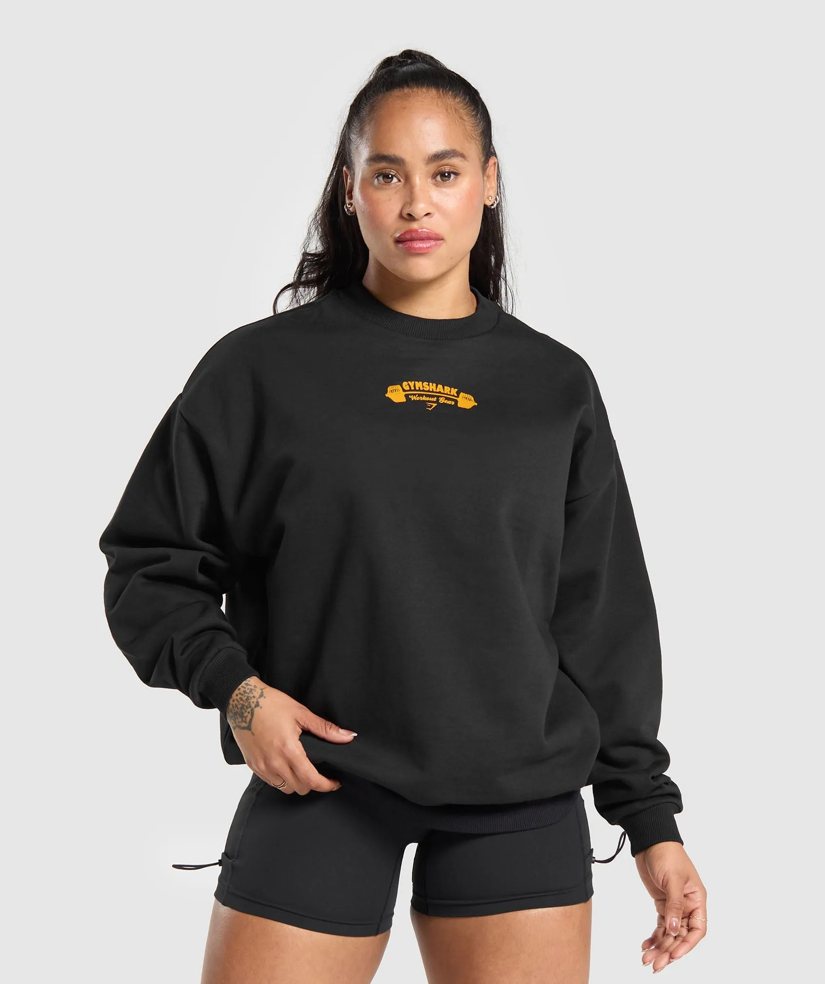 Gymshark Workout Gear Oversized Sweatshirt - Black