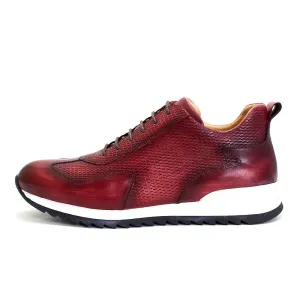 Hand-Painted Cow Leather Elegance Casual Shoes