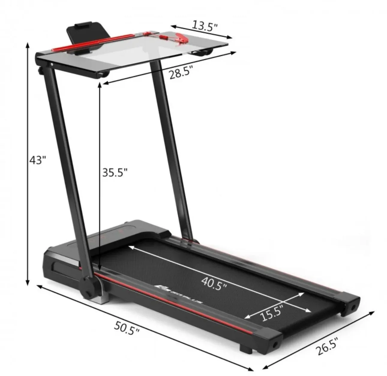 Heavy Duty Modern Folding 3-in-1 Treadmill With Remote | 2.25HP | Rubber Foot Mat | Flexible Wheels | Powerful Silent Motor | XL LED Screen