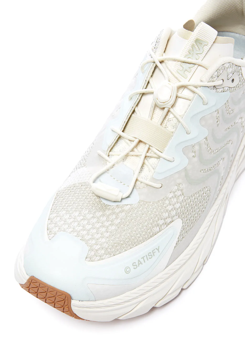 Hoka Clifton LS Satisfy Running Shoes - Celadon Tint / Whisper White