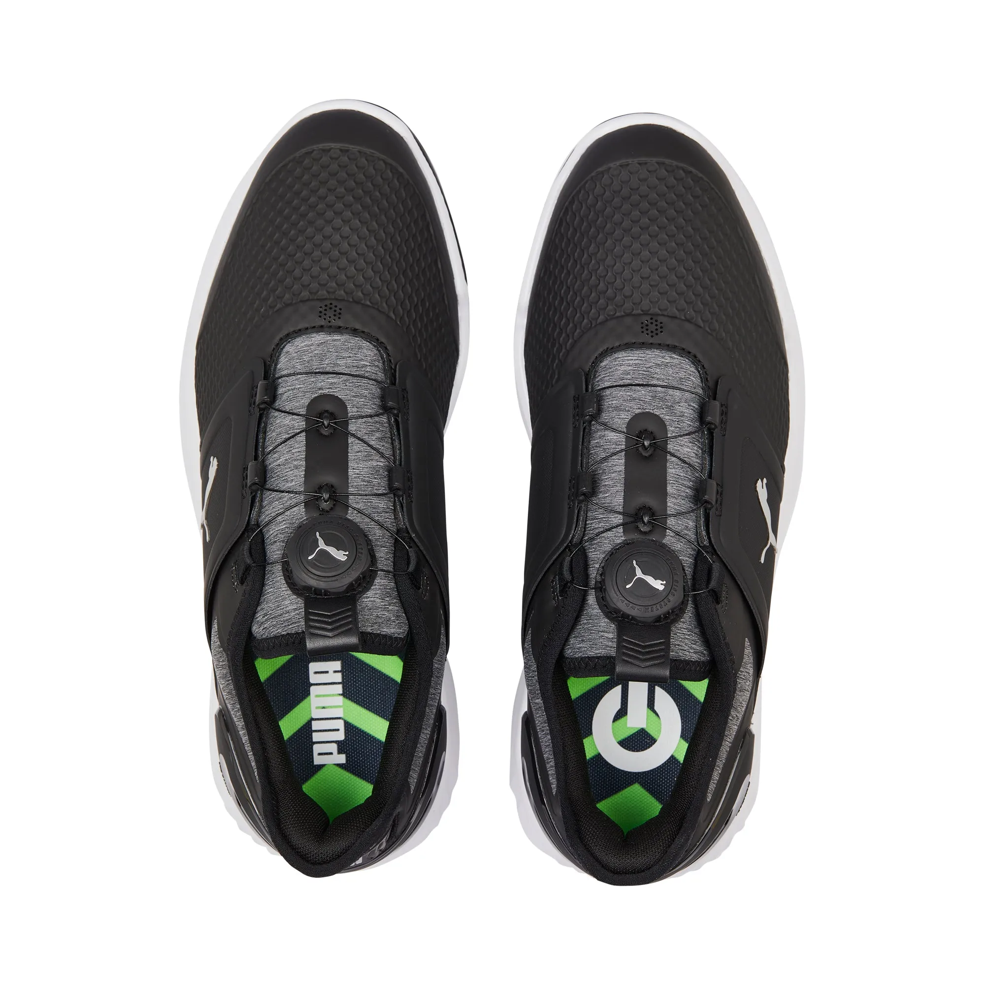 IGNITE ELEVATE DISC Spikeless Golf Shoes | Puma Black / Puma Silver