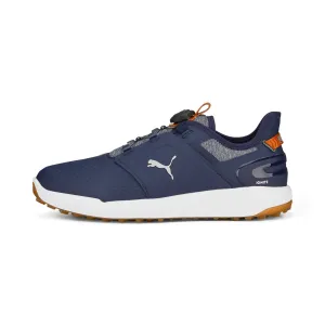 IGNITE ELEVATE DISC Spikeless Golf Shoes | Puma Navy / Puma Silver