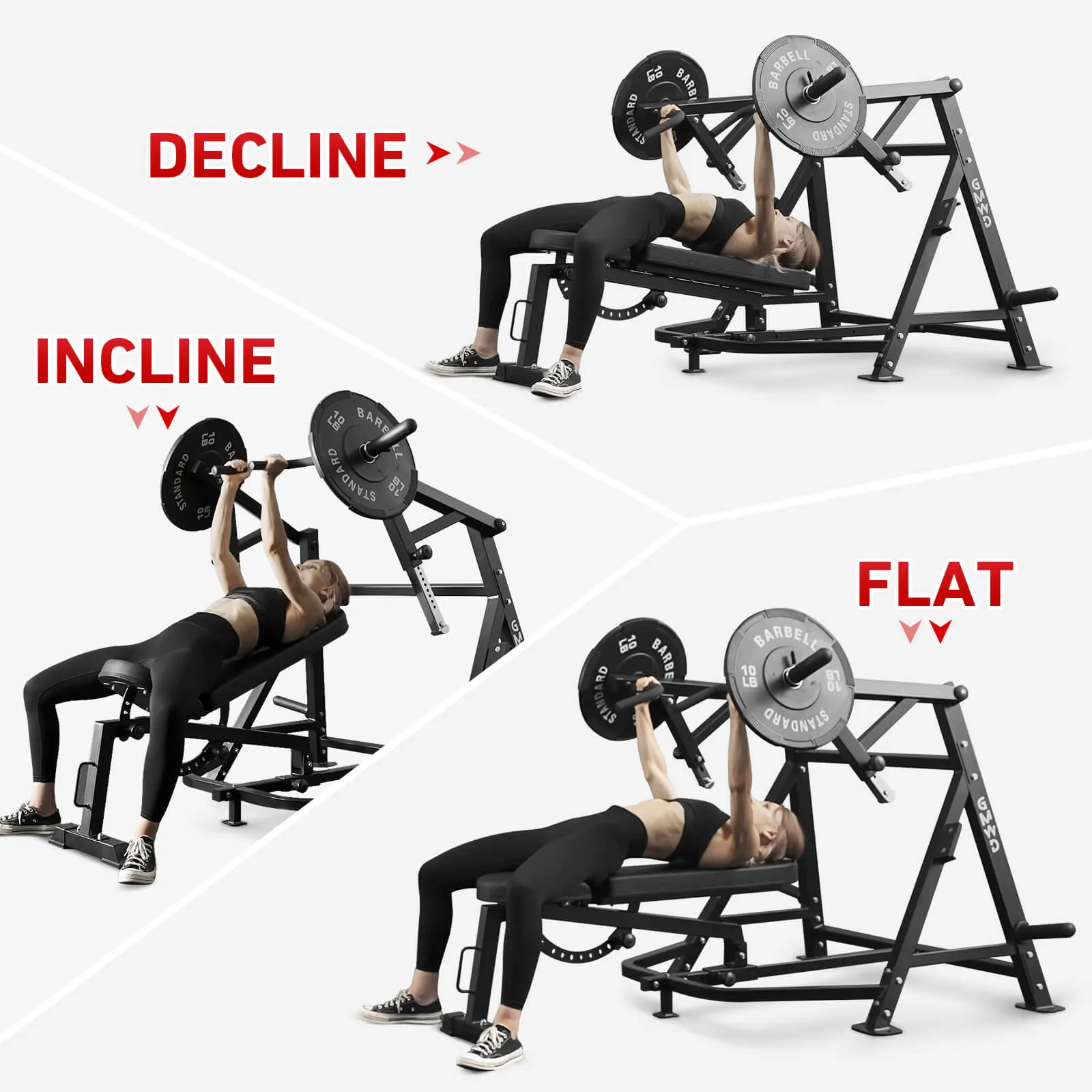 Incline/ Decline/ Flat Bench Press Machine V3