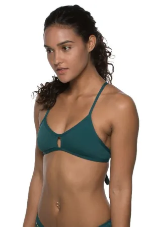 JOLYN Vent Bikini Top- Peacok