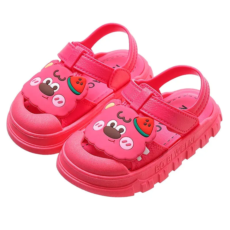 Kids Sandals Babies Non-slip Cartoon Pattern Children  Sandals Boys Girls Soft Bottom Footwear  Lightweight Students Sport Shoes