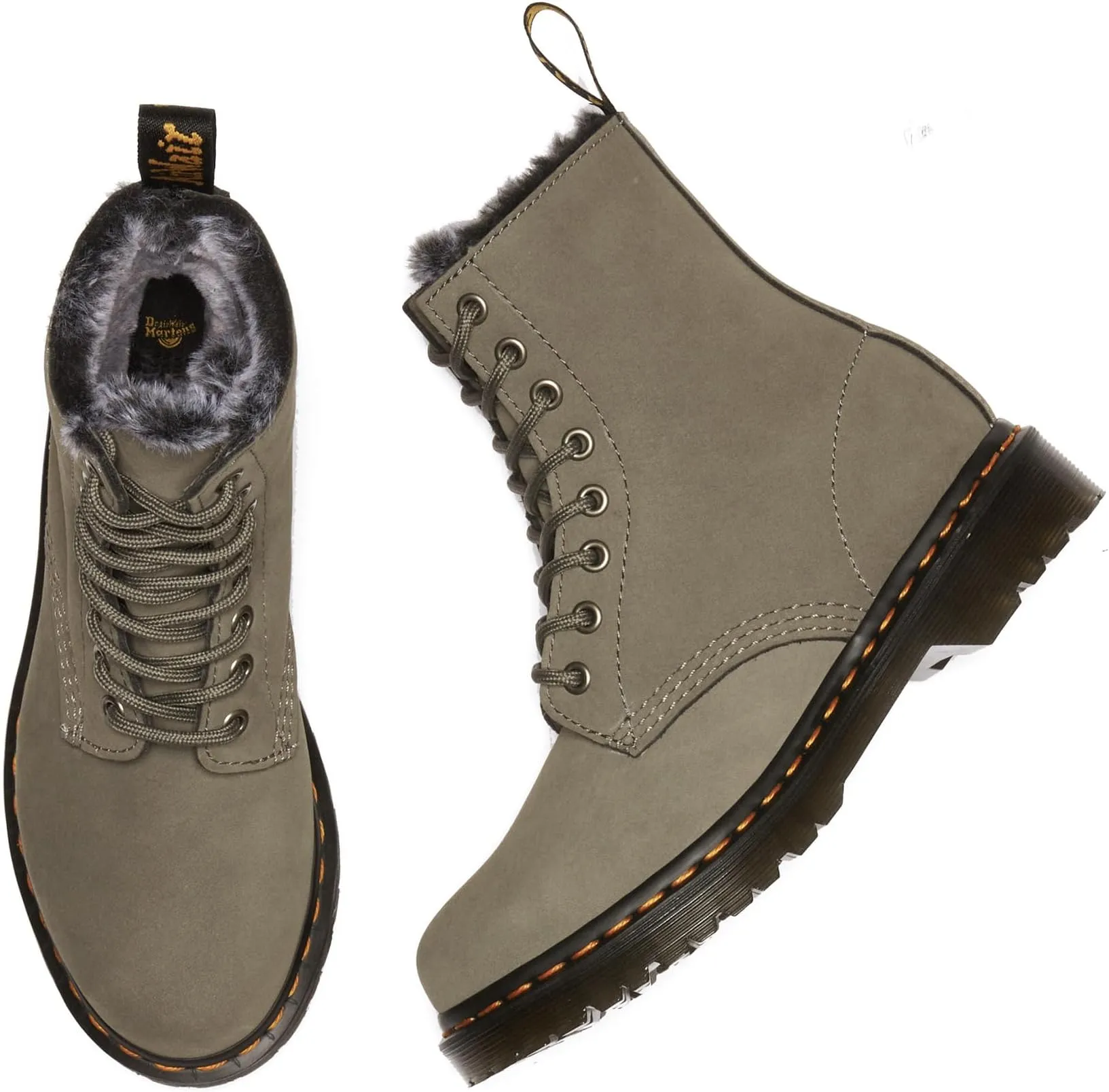 Lace-up boots 1460 Serena Dr. Martens, Nickel Gray