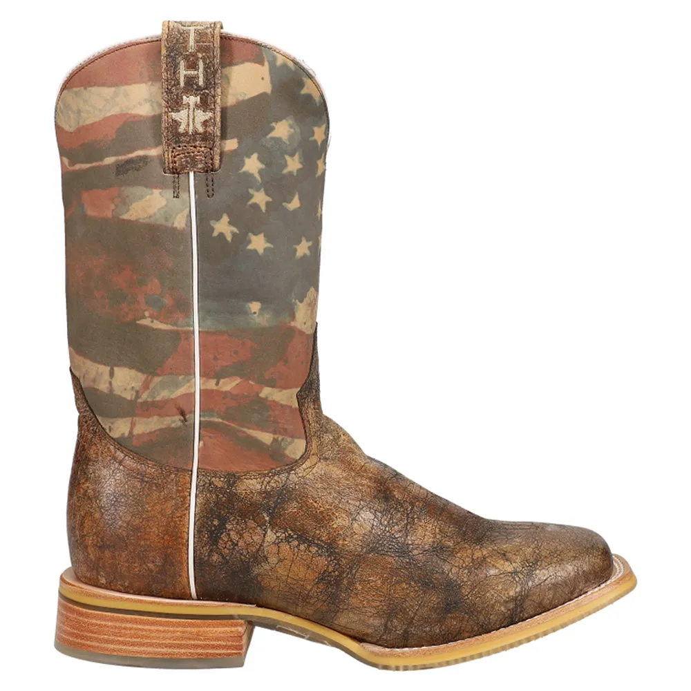 Land of the Free Square Toe Cowboy Boots