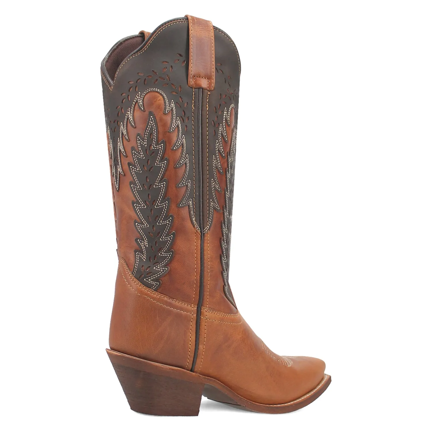 Laredo Womens Farah Honey Leather Cowboy Boots