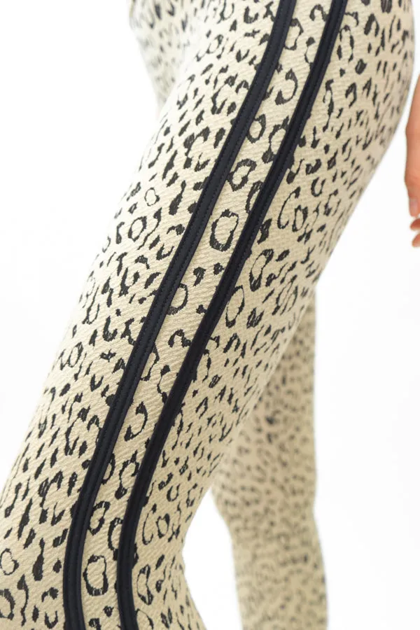 Leopard Legging/Stripe on Side