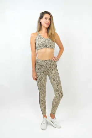 Leopard Legging/Stripe on Side