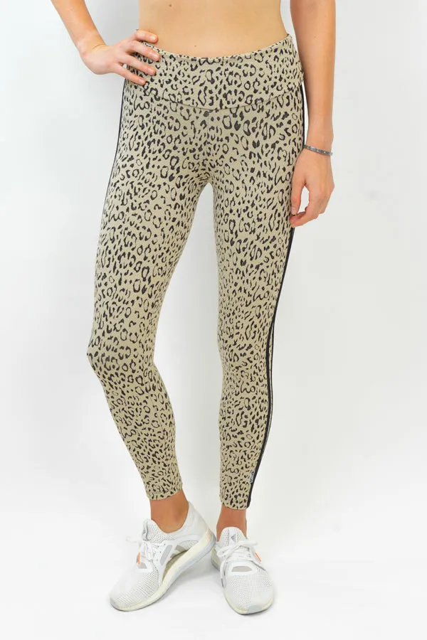 Leopard Legging/Stripe on Side