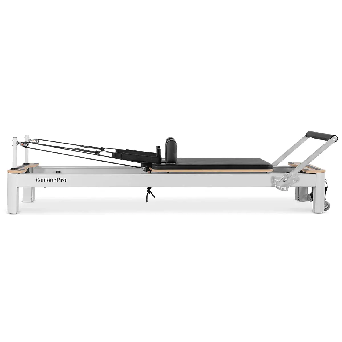 Lifespan Fitness Contour Pro Aluminum Pilates Reformer Bed Set, Black (Suitable for Clinics)