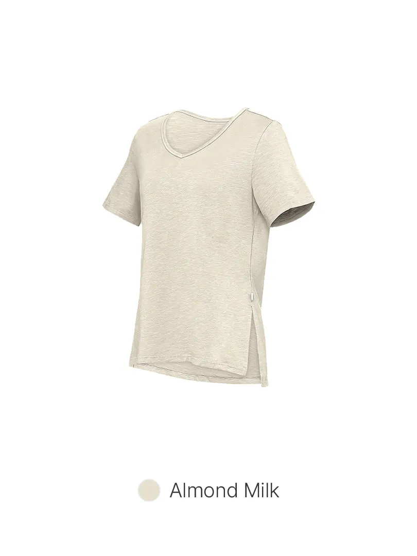 Linen-Like Short Sleeve