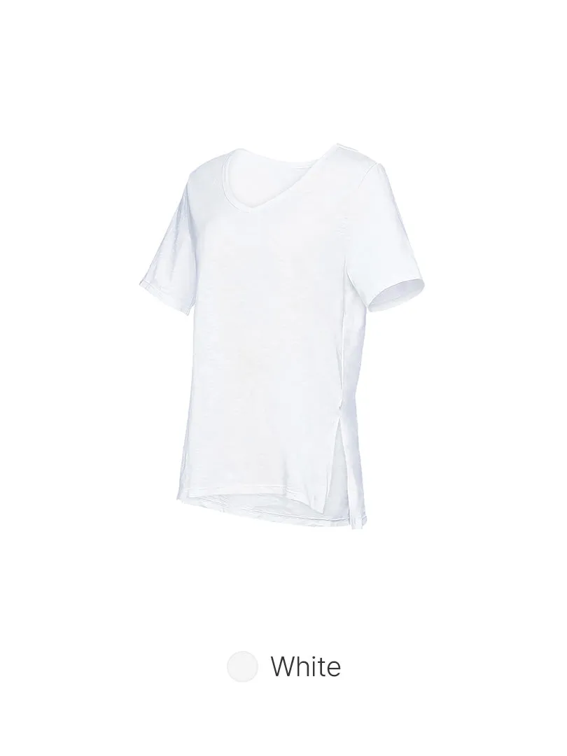 Linen-Like Short Sleeve