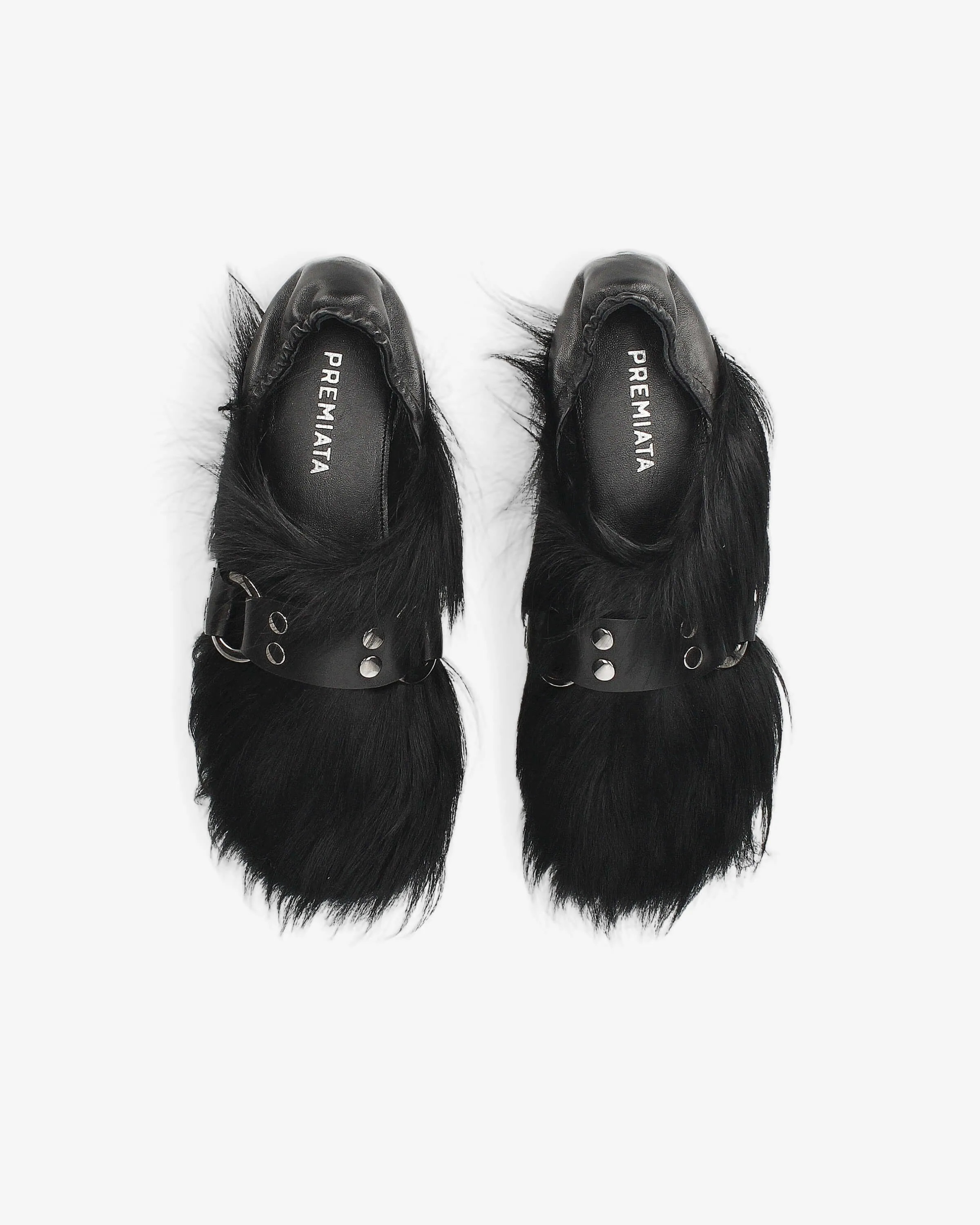 Loafer M6823A Furry Nappa Nero