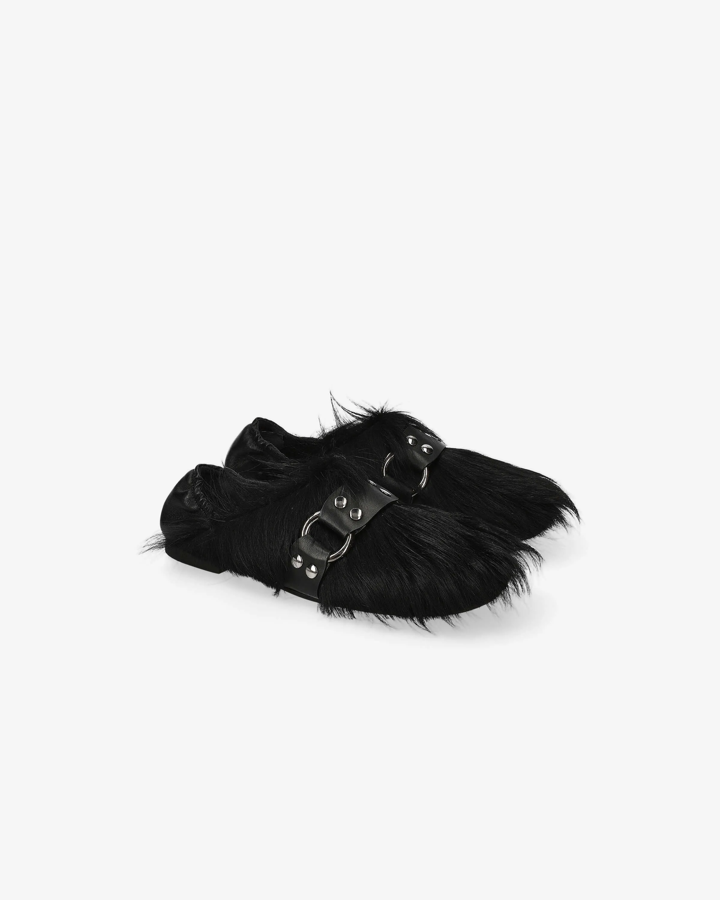 Loafer M6823A Furry Nappa Nero