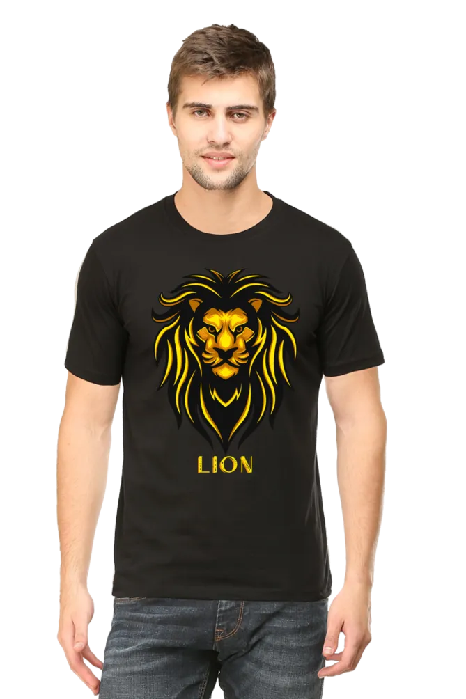 Male Round Neck Half Sleeve Classic Printed T-Shirt | Upgrade Your Style | Comfortable, Stylish, Timeless | Perfect for Everyday Wear