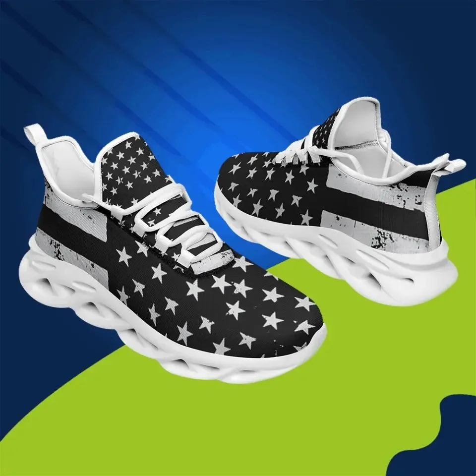 MaxSoul-B03011 Custom Max Soul American Flag, USA Flag Sneakers Max Soul, Shoes, Printed Shoes