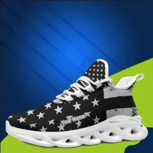 MaxSoul-B03011 Custom Max Soul American Flag, USA Flag Sneakers Max Soul, Shoes, Printed Shoes