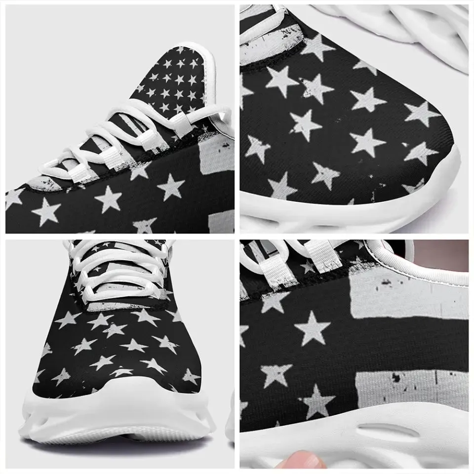 MaxSoul-B03011 Custom Max Soul American Flag, USA Flag Sneakers Max Soul, Shoes, Printed Shoes