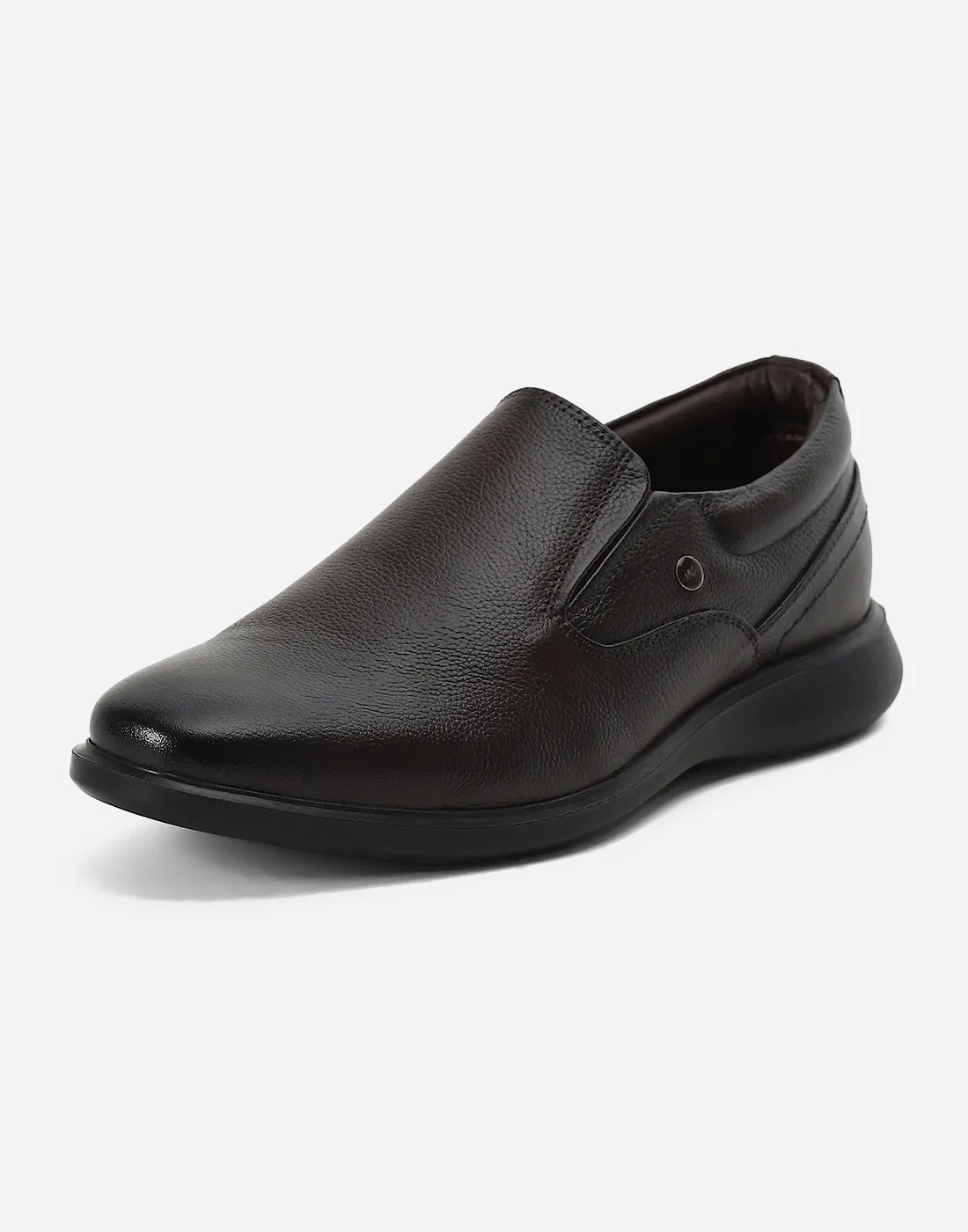 Men Brown Genuine Leather Slip on Shoes