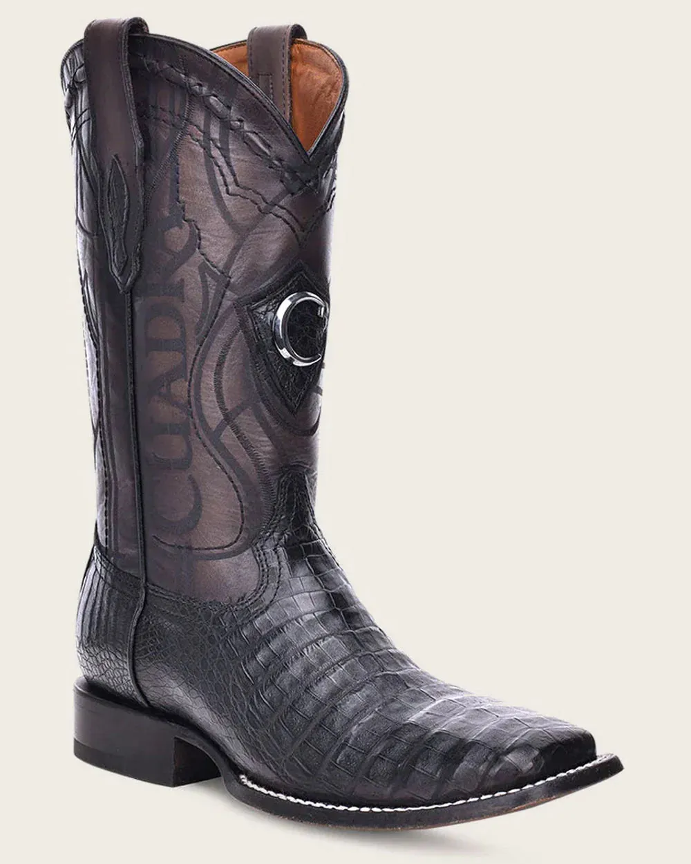 MEN'S CUADRA BLACK CAIMAN BOOTS