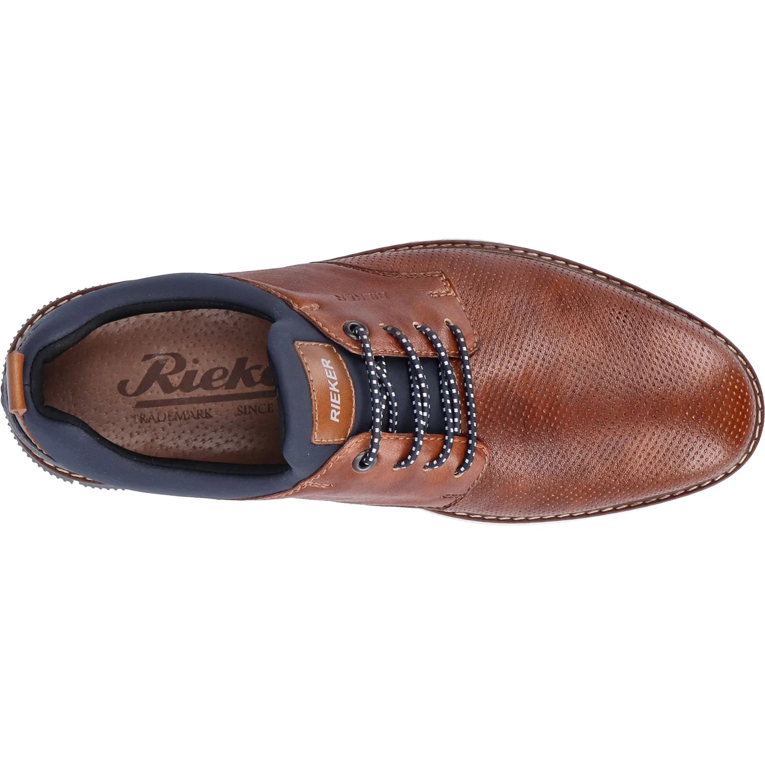 Men's Rieker 14450-22 Nuss/Lake/Navy Leather