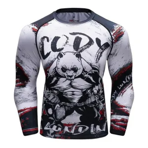 MMA Printed Workout Quick Dry Fitness Long Sleeves