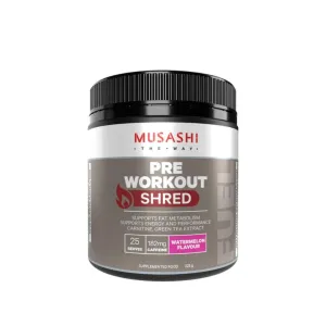 Musashi Pre Workout Shred Watermelon 225G