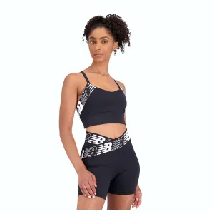 New Balance Relentless Crop Bra (Womens) - Black