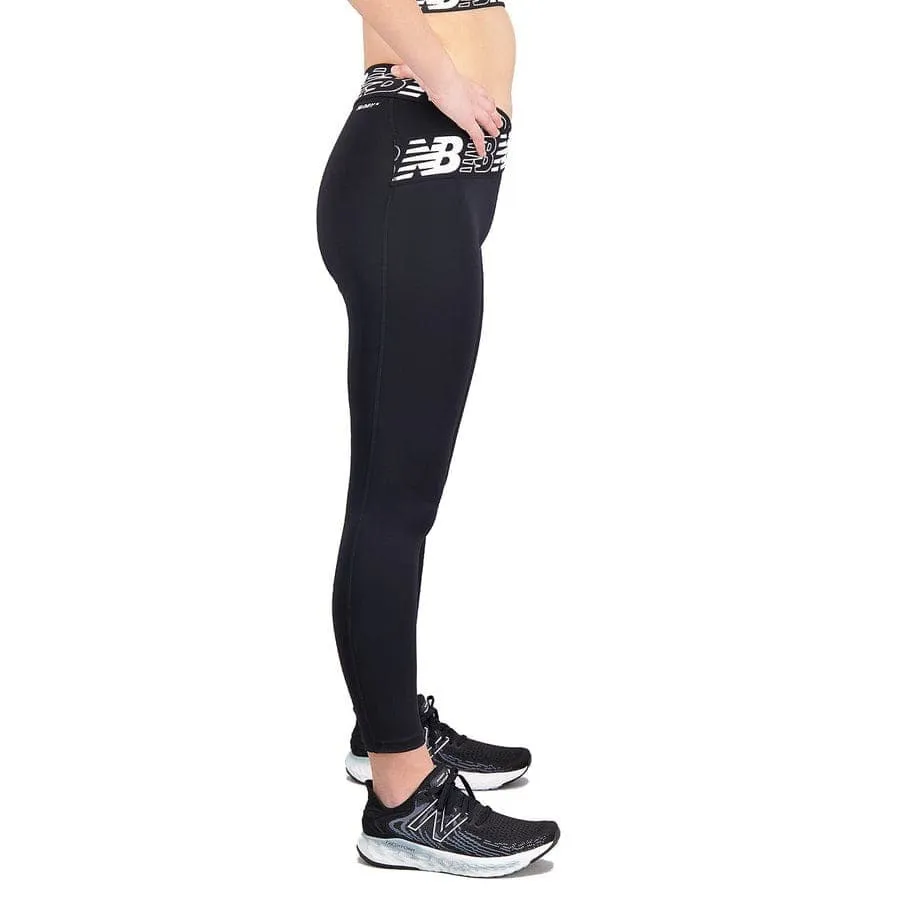 New Balance Relentless Crossover High Rise 7/8 Tight (Womens) - Black