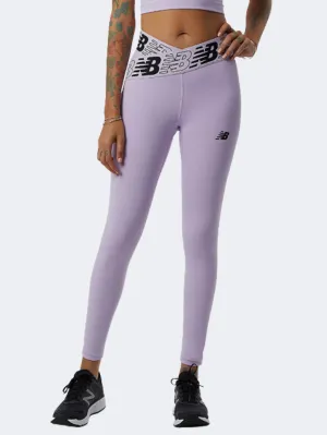 New Balance Relentless Crossover High Rise 7/8 Women Training Tight Lilac