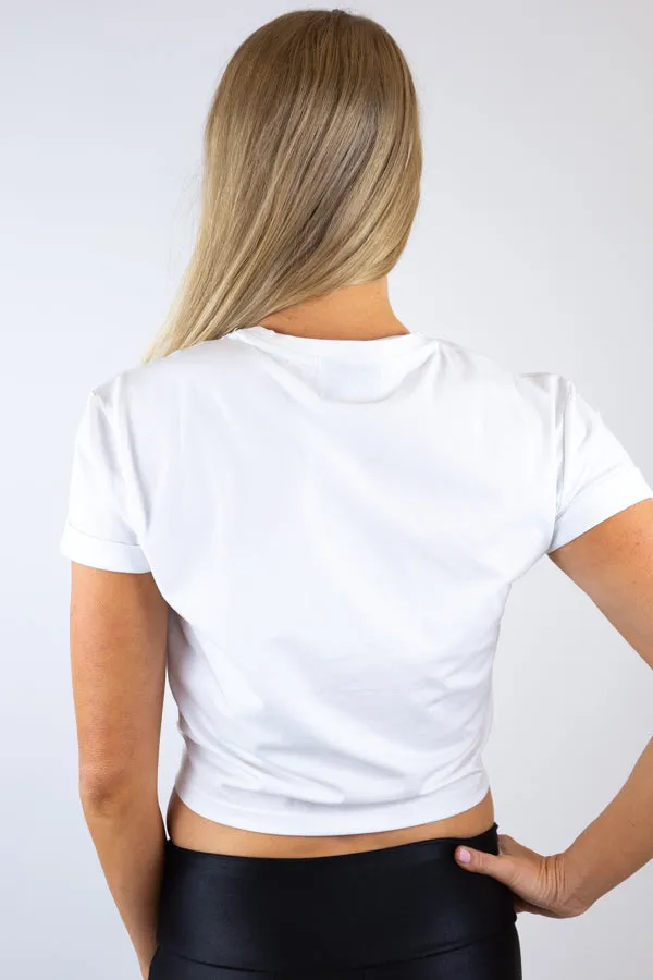 Nicole's Crop T-Shirt- White