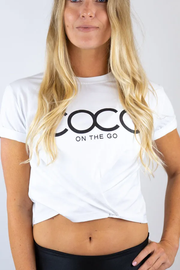 Nicole's Crop T-Shirt- White