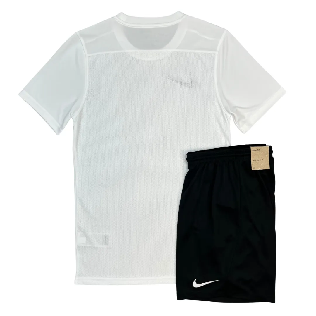 Nike Dri-Fit Tshirt / Shorts Set - White / Black